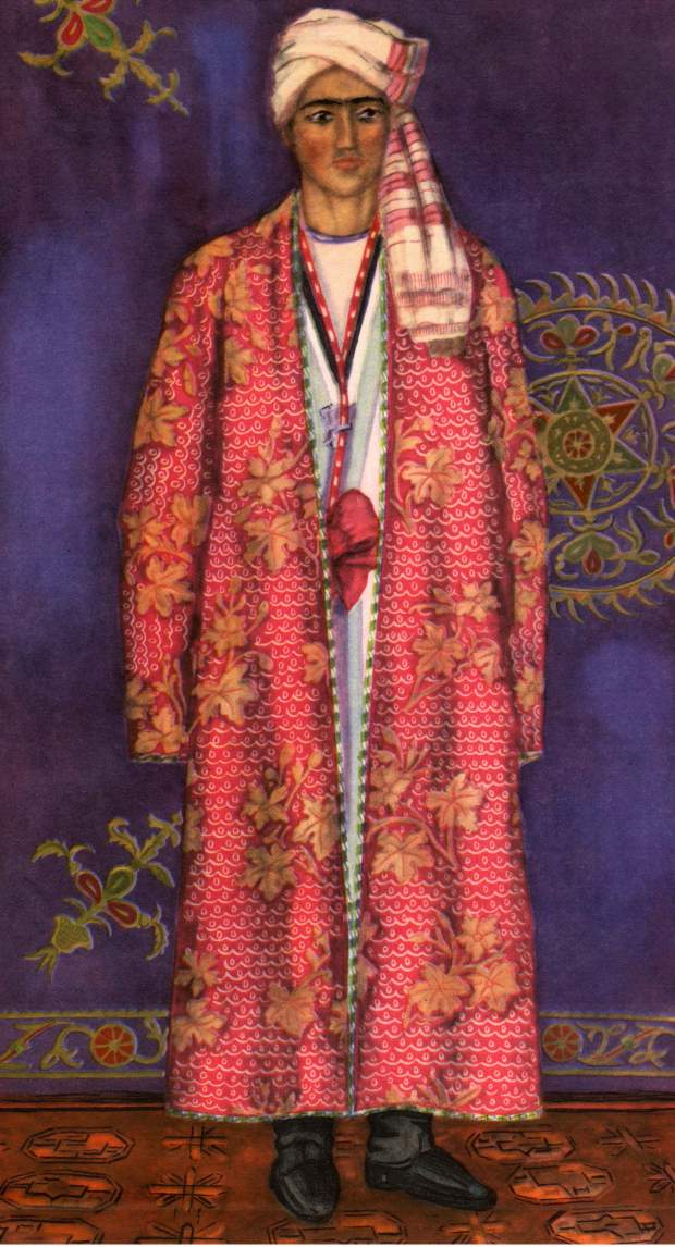 Таджикский халат. Национальная одежда Таджикистана чапан. Национальный костюм Таджикистана мужской. Таджикский национальный костюм русский музей. Самаркандский национальный костюм.