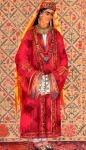 Старинный нарядный костюм бухарской молодой женщины
