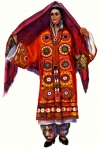 Современный костюм молодой женщины из Калаи-Хумба (Горный Таджикистан, Дарваз)