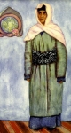 Современный траурный костюм старой женщины из Ленинабада
